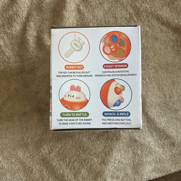 Rabbit🐇Busy Cube 4 Kids🧒🏻Promoting Sensory Learning Engaging Travel🧭Toy - Picture 4 of 11